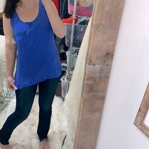 Forever 21 top size large silk fabric